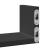 Raft de perete, 3 buc., negru, lemn prelucrat GartenMobel Dekor