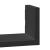 Raft de perete, 3 buc., negru, lemn prelucrat GartenMobel Dekor