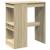 Masă bar cu raft stejar Sonoma 90x47,5x103,5 cm lemn prelucrat GartenMobel Dekor