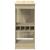 Masă bar cu raft stejar Sonoma 90x47,5x103,5 cm lemn prelucrat GartenMobel Dekor