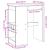 Masă bar cu raft stejar Sonoma 90x47,5x103,5 cm lemn prelucrat GartenMobel Dekor