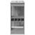 Masă bar cu rafturi gri sonoma 90x47,5x103,5 cm lemn prelucrat GartenMobel Dekor