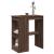Masă bar cu rafturi stejar maro 90x47,5x103,5 cm lemn prelucrat GartenMobel Dekor