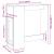 Masă de bar cu rafturi, alb, 101x40x103,5 cm, lemn prelucrat GartenMobel Dekor