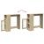 Masă bar cu rafturi stejar sonoma 101x40x103,5cm lemn prelucrat GartenMobel Dekor