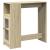Masă bar cu rafturi stejar sonoma 101x40x103,5cm lemn prelucrat GartenMobel Dekor