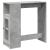 Masă de bar cu rafturi gri beton 101x40x103,5 cm lemn prelucrat GartenMobel Dekor