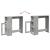 Masă de bar cu rafturi gri beton 101x40x103,5 cm lemn prelucrat GartenMobel Dekor
