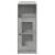 Masă de bar cu rafturi gri beton 101x40x103,5 cm lemn prelucrat GartenMobel Dekor