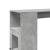 Masă de bar cu rafturi gri beton 101x40x103,5 cm lemn prelucrat GartenMobel Dekor
