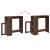 Masă bar cu rafturi, stejar maro 101x40x103,5 cm lemn prelucrat GartenMobel Dekor
