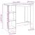Masă de bar cu raft, alb, 124x46x103,5 cm, lemn prelucrat GartenMobel Dekor