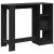 Masă de bar cu raft, negru, 124x46x103,5 cm, lemn prelucrat GartenMobel Dekor