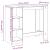 Masă de bar cu raft, gri beton, 124x46x103,5 cm, lemn prelucrat GartenMobel Dekor