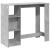 Masă de bar cu raft, gri beton, 124x46x103,5 cm, lemn prelucrat GartenMobel Dekor