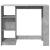 Masă de bar cu raft, gri beton, 124x46x103,5 cm, lemn prelucrat GartenMobel Dekor