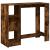 Masă de bar cu raft stejar fumuriu 124x46x103,5cm lemn compozit GartenMobel Dekor