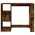 Masă de bar cu raft stejar fumuriu 124x46x103,5cm lemn compozit GartenMobel Dekor