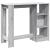 Masă bar raft stejar Sonoma gri 124x46x103,5 cm lemn prelucrat GartenMobel Dekor