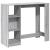 Masă bar raft stejar Sonoma gri 124x46x103,5 cm lemn prelucrat GartenMobel Dekor