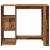 Masă de bar cu raft lemn vechi 124x46x103,5 cm lemn prelucrat GartenMobel Dekor