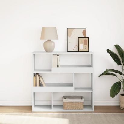 Bibliotecă/Separator cameră, alb, 100x33x94,5 cm GartenMobel Dekor