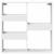 Dulap de perete, alb, 80x15x80 cm, lemn prelucrat GartenMobel Dekor