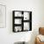 Dulap de perete, negru, 80x15x80 cm, lemn prelucrat GartenMobel Dekor