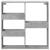 Dulap de perete, gri beton, 80x15x80 cm, lemn prelucrat GartenMobel Dekor