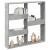 Dulap de perete, gri beton, 80x15x80 cm, lemn prelucrat GartenMobel Dekor
