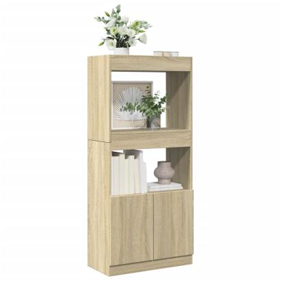 Dulap înalt, stejar sonoma, 63x33x140 cm, lemn prelucrat GartenMobel Dekor