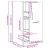Dulap de farmacie, alb, 30x41x77,5 cm, lemn prelucrat GartenMobel Dekor