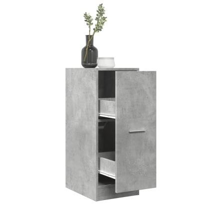 Dulap de farmacie, gri beton, 30x41x77,5 cm, lemn prelucrat GartenMobel Dekor