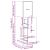 Dulap de farmacie, alb, 30x41x118 cm, lemn prelucrat GartenMobel Dekor
