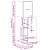 Dulap de farmacie stejar fumuriu, 30x41x118 cm, lemn prelucrat GartenMobel Dekor