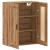 Dulap pe perete stejar artizanal, 69,5x34x90 cm, lemn prelucrat GartenMobel Dekor
