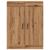 Dulap pe perete stejar artizanal, 69,5x34x90 cm, lemn prelucrat GartenMobel Dekor