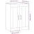 Dulap montat pe perete lemn vechi 69,5x34x90 cm lemn prelucrat GartenMobel Dekor