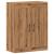 Dulap pe perete stejar artizanal, 69,5x34x90 cm, lemn prelucrat GartenMobel Dekor