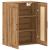 Dulap pe perete stejar artizanal, 69,5x34x90 cm, lemn prelucrat GartenMobel Dekor
