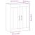 Dulap pe perete stejar artizanal, 69,5x34x90 cm, lemn prelucrat GartenMobel Dekor
