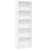Bibliotecă, alb, 60x24x176 cm, lemn prelucrat GartenMobel Dekor