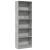Bibliotecă, gri beton, 60x24x176 cm, lemn prelucrat GartenMobel Dekor