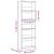 Bibliotecă, gri beton, 60x24x176 cm, lemn prelucrat GartenMobel Dekor