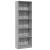 Bibliotecă, gri sonoma, 60x24x176 cm, lemn prelucrat GartenMobel Dekor