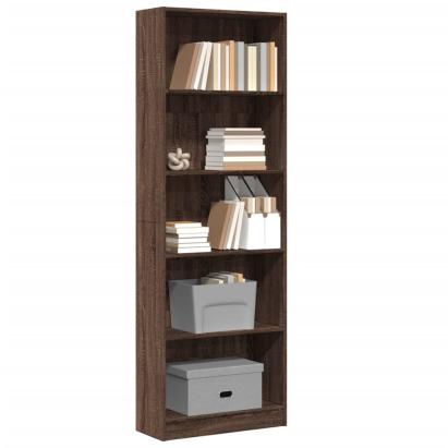 Bibliotecă, stejar maro, 60x24x176 cm, lemn prelucrat GartenMobel Dekor