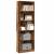 Bibliotecă, lemn vechi, 60x24x176 cm, lemn prelucrat GartenMobel Dekor