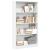Bibliotecă, alb, 80x24x143 cm, lemn prelucrat GartenMobel Dekor