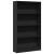 Bibliotecă, negru, 80x24x143 cm, lemn prelucrat GartenMobel Dekor