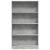 Bibliotecă, gri beton, 80x24x143 cm, lemn prelucrat GartenMobel Dekor